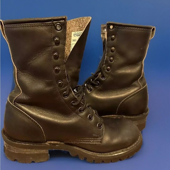 Double H motorcycle boots w/embroidered rose - Picture 5 of 8